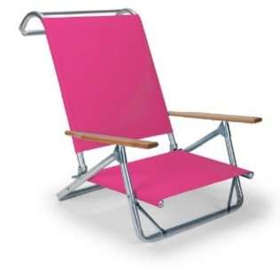   Original Mini Sun Chaise Folding Beach Arm Chair, Pink 