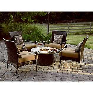 Roscoe 5 Pc. Firepit Chat Set  Simply Outdoors Outdoor Living Patio 