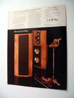 Infinity Reference Standard II Speakers 1981 print Ad  