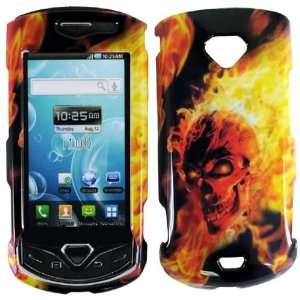  For Verizon Samsung Gem i100 Accessory   Fire Skull Design 