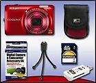 Nikon COOLPIX S3100 Red Digital Camera 4GB Kit 610563300570  