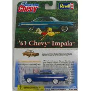  Revell 1/64 Scale Diecast 1961 Chevy Impala in Color Blue 