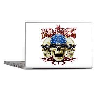Artsmith Inc Laptop Notebook 7 Skin Cover Bad Bones Skulls   Harley 
