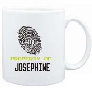Mug White  Property of _ Josephine   Fingerprint  Female Names 
