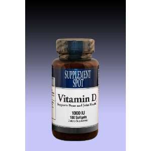 Vitamin D, 100 softgels, 1000 IU