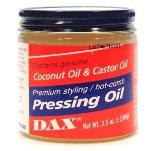  Dax Pressing Oil 3.5 oz. Jar (3 Pack) with Free Nail File 