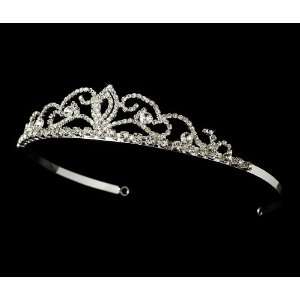 Silver Clear Bridal Tiara Headpiece 1009 Beauty
