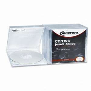  CD/DVD Standard Jewel Cases   Clear, 10 per Pack(sold in 