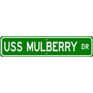  USS MULBERRY ANL 27 Street Sign   Navy