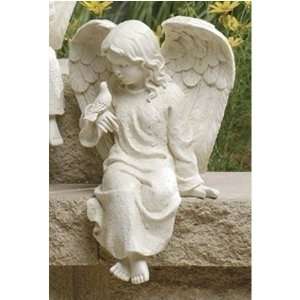  Roman Cherub Seated Garden Angel Statue