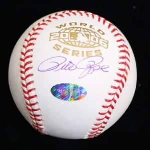   Pete Rose Signed 2006 World Series Baseball Ball Mm