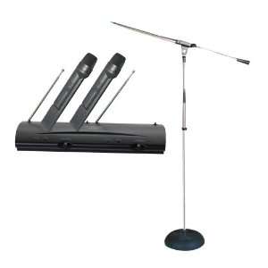   Heavy Duty Compact Base Boom Microphone Stand Musical Instruments