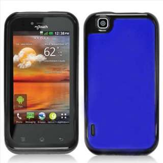 Blue TPU Soft Skin Bumper Cover Case for LG Maxx Touch E739 T Mobile 