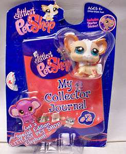LITTLE PET SHOP PET WITH MY COLLECTOR JOURNAL NIP  