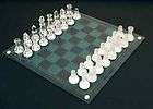 glass chess board  