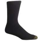Gold Toe Mens Cotton Fluffies Casual Sock,Sock Size 10 13, Black, 3 