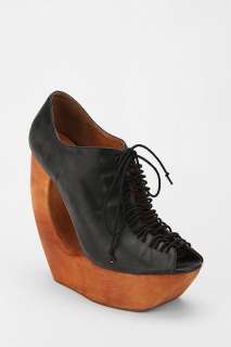 UrbanOutfitters  Jeffrey Campbell Rockin Cutout Lace Up Wedge