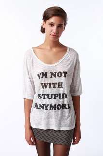 UrbanOutfitters  Truly Madly Deeply Im Not With Stupid Tee