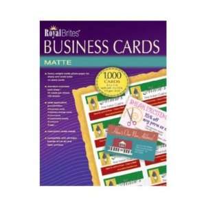  Royal Brites   Business Cards, Inkjet, White   1,000 Cards 