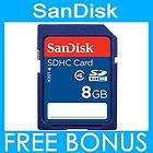   8GB SANDISK SD HC SDHC CARD MEMORY 8G CLASS 4 FOR DIGITAL CAMERA 8GIG