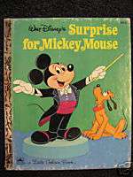 Surprise For Mickey Mouse, A Little Golden Book 1972  