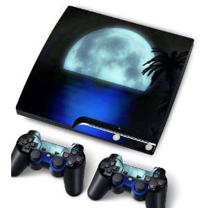   SLIM Game Console   Cover Protector Art Decal   Blue Moon Electronics