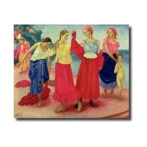  Young Women On The Volga 1915 Giclee Print