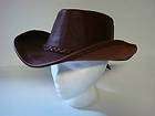 xl leather cowboy hat  