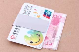  Slim Stainless Steel Money Clip Pocket Wallet money card holder  