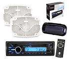   Use CD Radio Media Receiver AUX Input 6x9 White Speakers &Cover