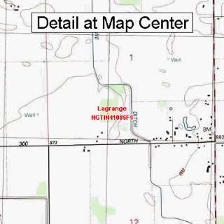   Map   Lagrange, Indiana (Folded/Waterproof)