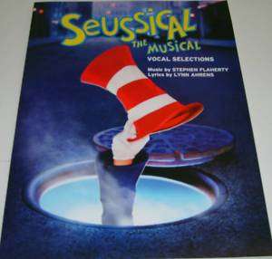 SEUSSICAL THE MUSICAL Piano/Vocal/Chords Songbook Seuss  