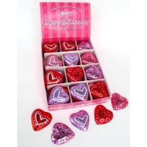 Bulk Party Pack Of Premium Love Hearts Solid Milk Chocolate Candies