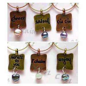  Toast to You Wine Charms