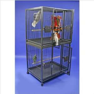  A&E Cage Co. 4030 2 Large Double Stack Bird Cage Color 