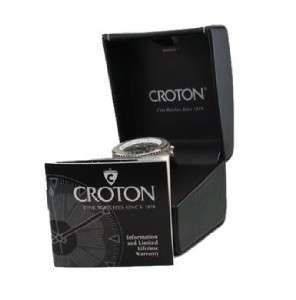 Croton Mens Expanded Date / Stainless Bracelet Sporty Watch $300 