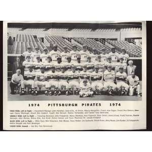    1974 Pittsburgh Pirates Team Photo   MLB Photos