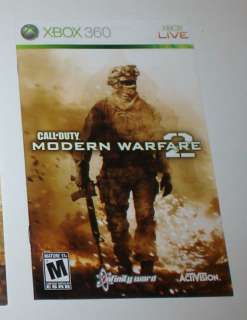 Call of Duty Modern Warfare 2 (Xbox 360) Manual Only  