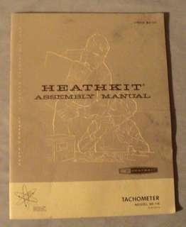 Heathkit Tachometer Model Ml 18 Manual 1968  
