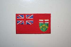 ONTARIO PROVINCIAL FLAG SMALL IRON ON PATCH BADGE CREST  