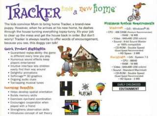 Tracker Finds A New Home PC CD kids picture puzzle game  