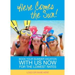  Here Comes Sun Kids Snorkeling Sign