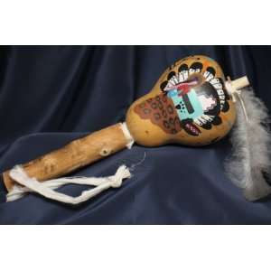  Native American Indian Gourd Rattle 11   Zuni (141 