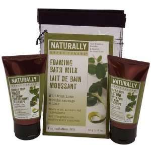  Upper Canada Soap Naturally Travel Set, Wild Mint Lime 6.8 