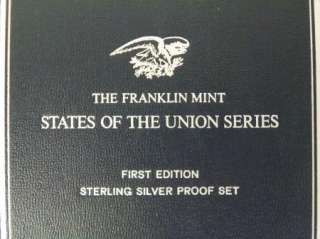 50 Sterling Silver Coins, States of the Union Series, Franklin Mint 