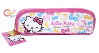 Sanrio Hello Kitty Pencil Case / Bag  White Pink  