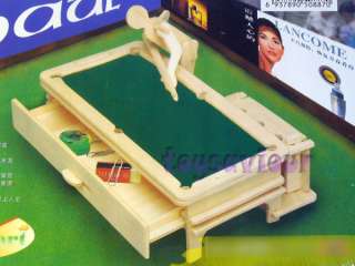 Woodcraft Construction Kit Wood Pen Holder Snooker Pool  