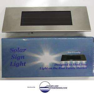 Solar Powered Real Estate Sign Light  