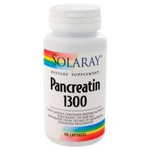  Solaray   Pancreatin, 1300 mg, 90 capsules Health 