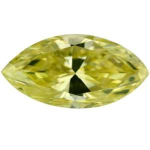   38 Ctw Canary Yellow Marquise Cut Loose Diamond For Solitaire Jewelry